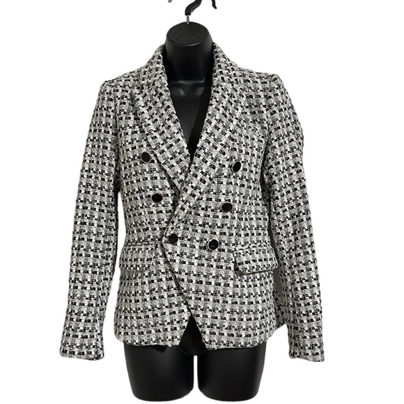 RACHEL ZOE Double Breasted Button Front Blazer